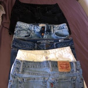 FOREVER 21 AMERICAN EAGLE LEVIS SHORTS